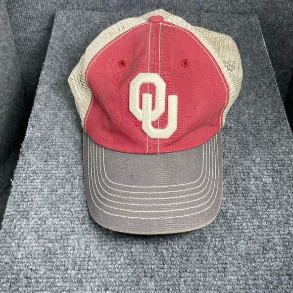 Top of the World Oklahoma Sooners Mesh Snap Back Ball Cap One Size Red/White - Picture 1 of 8